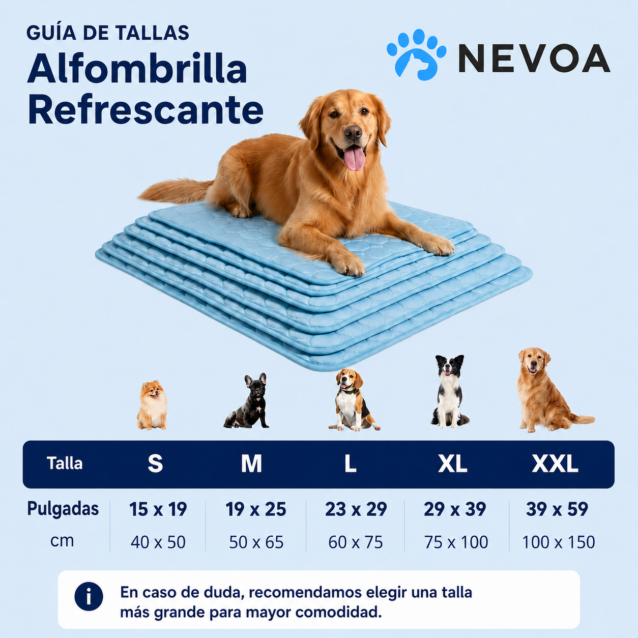 manta refrescante para perros